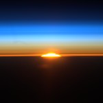 Rising sun from ISS